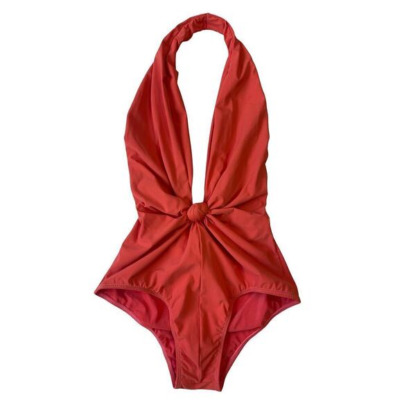 Rosachá Low Plunge Neckline Low Cut Back One Piece Swimsuit - Size Medium - Picture 2 of 10